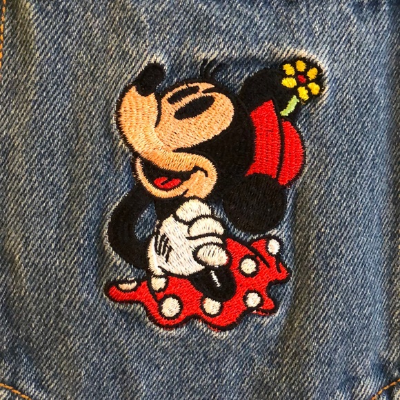 Vintage Disney Minnie Mouse Denim Pencil Skirt - Picture 3 of 8